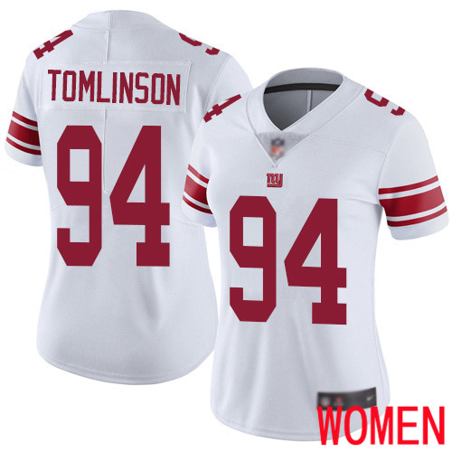 Women New York Giants #94 Dalvin Tomlinson White Vapor Untouchable Limited Player Football NFL Jersey